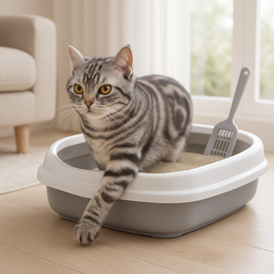 Bac à litière idéal pour chat