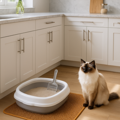 Bac à litière chat de birmanie confort