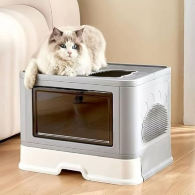 Litiere pour chat nina confortable dans chambre