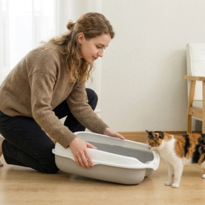 bac à litière chat ulysse facile accès